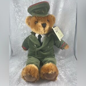 Harrods London Green Man/Doorman Teddy Bear NWT